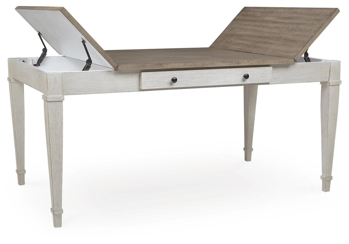 Skempton White/Light Brown Dining Table from Ashley Furniture - Luna Furniture