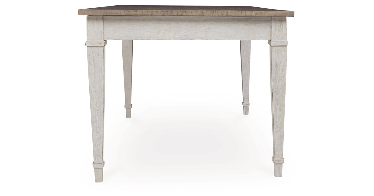 Skempton White/Light Brown Dining Table from Ashley - Luna Furniture