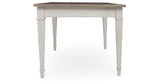 Skempton White/Light Brown Dining Table from Ashley - Luna Furniture