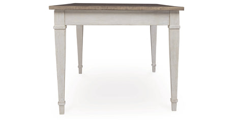 Skempton White/Light Brown Dining Table from Ashley - Luna Furniture
