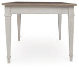 Skempton White/Light Brown Dining Table from Ashley Furniture - Luna Furniture