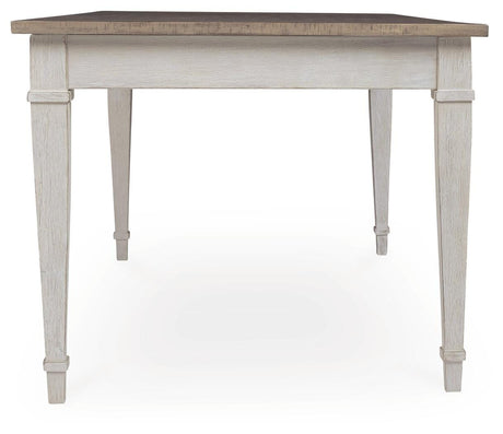 Skempton White/Light Brown Dining Table from Ashley - Luna Furniture