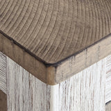 Skempton White/Light Brown Dining Table and Chairs from Ashley - Luna Furniture