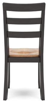 Gesthaven Natural/Brown Dining Chair, Set of 2 from Ashley Furniture - Luna Furniture