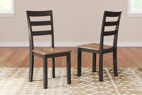 Gesthaven Natural/Brown Dining Chair, Set of 2 from Ashley - Luna Furniture