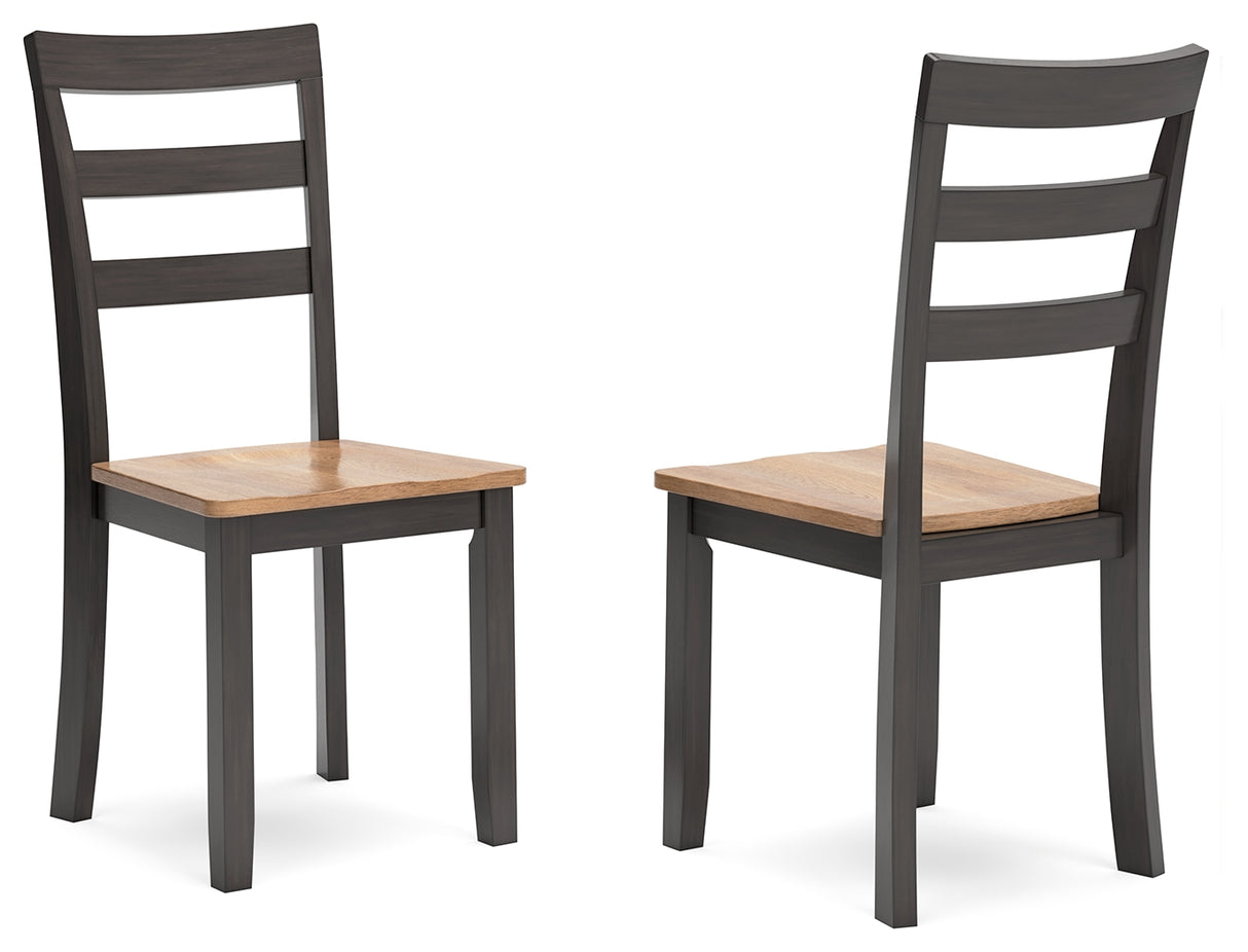 Gesthaven Natural/Brown Dining Chair, Set of 2 from Ashley Furniture - Luna Furniture