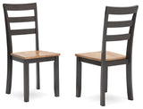 Gesthaven Natural/Brown Dining Chair, Set of 2 from Ashley Furniture - Luna Furniture