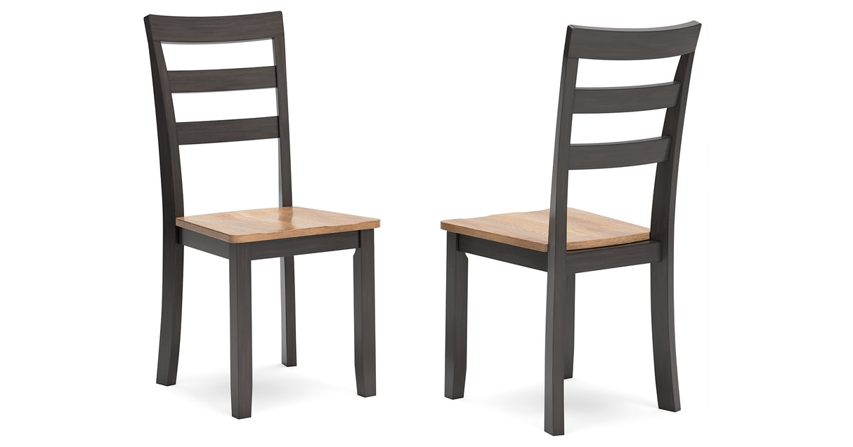 Gesthaven Natural/Brown Dining Chair, Set of 2 from Ashley Furniture - Luna Furniture
