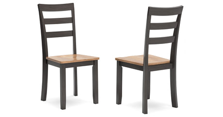 Gesthaven Natural/Brown Dining Chair, Set of 2 from Ashley - Luna Furniture