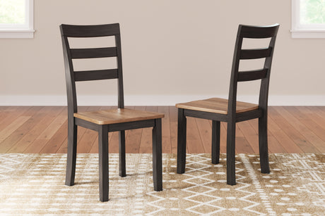 Gesthaven Natural/Brown Dining Chair, Set of 2 from Ashley Furniture - Luna Furniture
