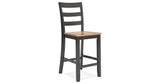 Gesthaven Natural/Brown Counter Height Barstool, Set of 2 from Ashley Furniture - Luna Furniture