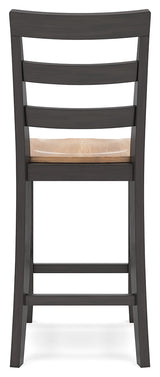 Gesthaven Natural/Brown Counter Height Barstool, Set of 2 from Ashley Furniture - Luna Furniture