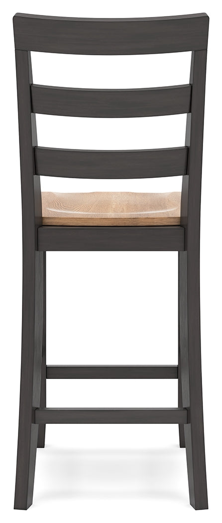 Gesthaven Counter Height Dining Table and 4 Barstools D396D2