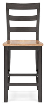 Gesthaven Natural/Brown Counter Height Barstool, Set of 2 from Ashley Furniture - Luna Furniture