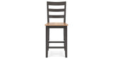 Gesthaven Natural/Brown Counter Height Dining Table and 2 Barstools from Ashley - Luna Furniture