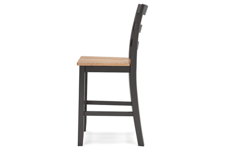 Gesthaven Natural/Brown Counter Height Dining Table and 2 Barstools from Ashley - Luna Furniture