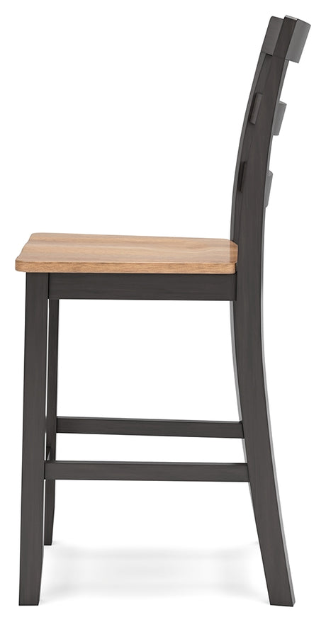 Gesthaven Natural/Brown Counter Height Barstool, Set of 2 from Ashley - Luna Furniture