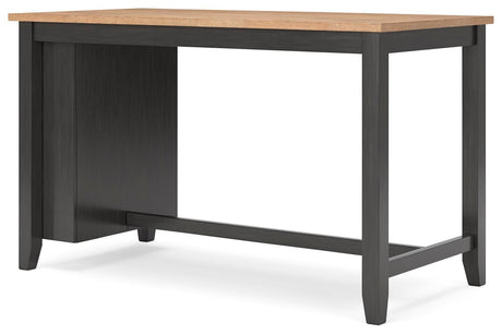Gesthaven Natural/Brown Counter Height Dining Extension Table from Ashley Furniture - Luna Furniture