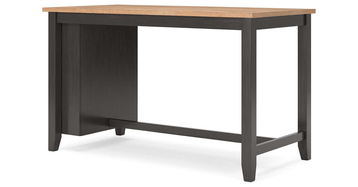 Gesthaven Natural/Brown Counter Height Dining Table and 2 Barstools from Ashley - Luna Furniture