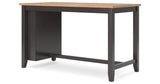 Gesthaven Natural/Brown Counter Height Dining Table and 2 Barstools from Ashley - Luna Furniture