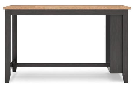 Gesthaven Natural/Brown Counter Height Dining Table and 2 Barstools from Ashley - Luna Furniture