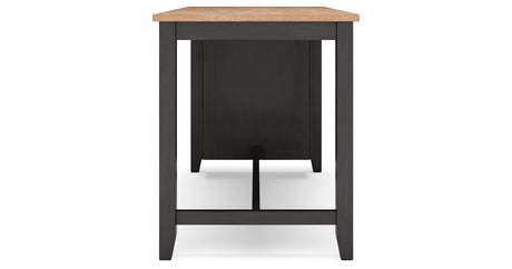 Gesthaven Natural/Brown Counter Height Dining Table and 2 Barstools from Ashley - Luna Furniture