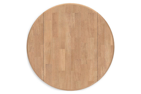 Gesthaven Natural/Brown Dining Table and 2 Chairs from Ashley - Luna Furniture