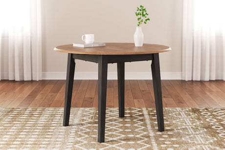 Gesthaven Natural/Brown Dining Table and 2 Chairs from Ashley - Luna Furniture