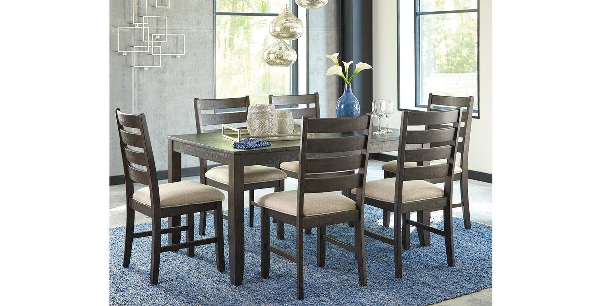 Rokane Brown Dining Table and Chairs from Ashley Furniture - Luna Furniture
