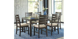 Rokane Brown Dining Table and Chairs from Ashley Furniture - Luna Furniture