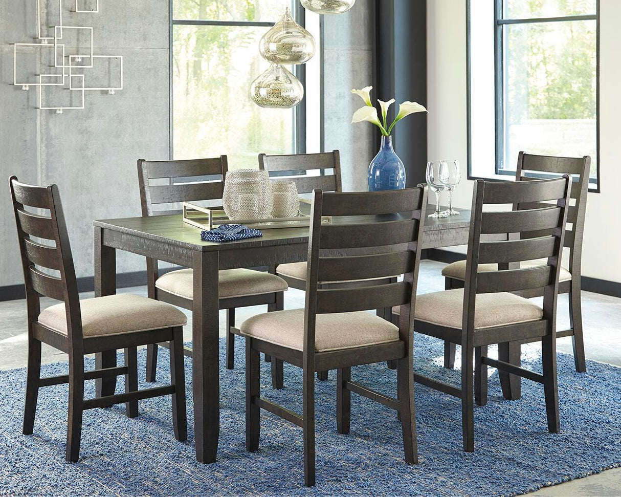 Rokane Brown Dining Table and Chairs from Ashley Furniture - Luna Furniture