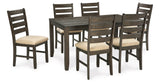 Rokane Brown Dining Table and Chairs from Ashley Furniture - Luna Furniture
