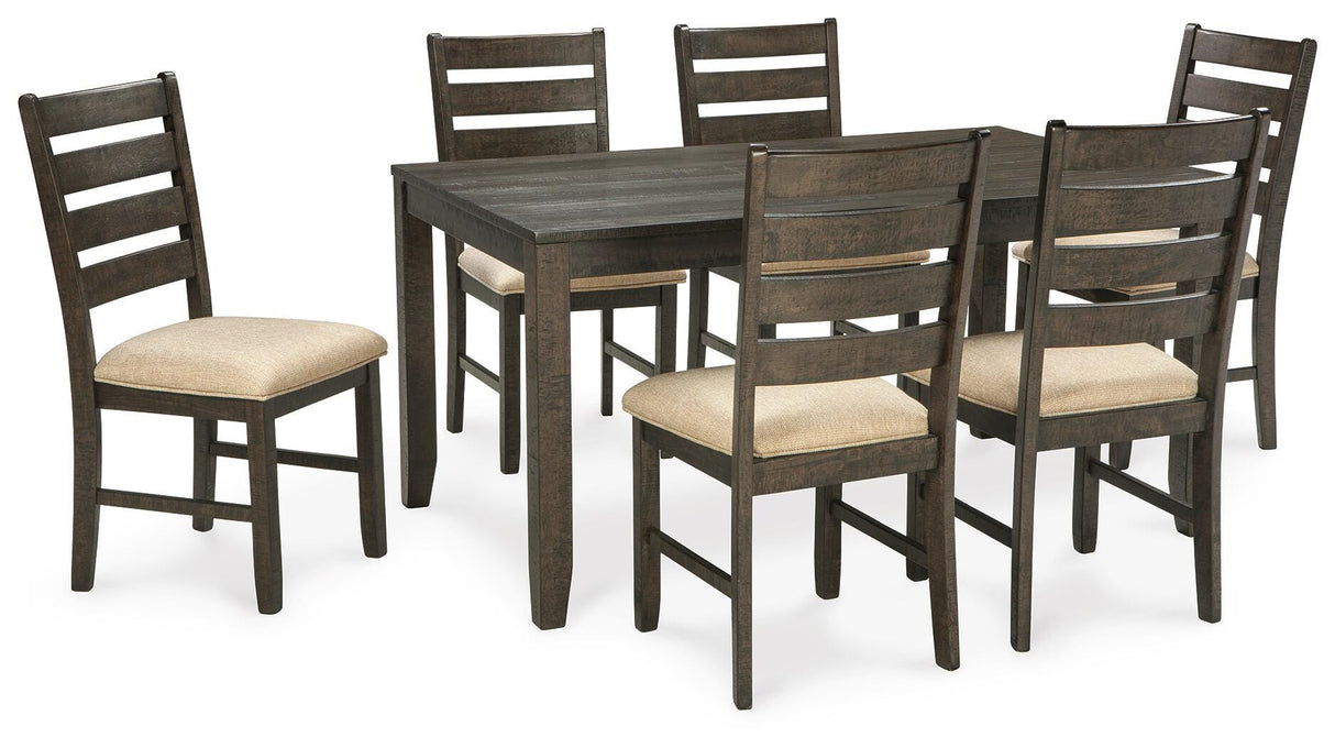 Rokane Brown Dining Table and Chairs from Ashley Furniture - Luna Furniture