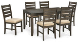 Rokane Brown Dining Table and Chairs from Ashley Furniture - Luna Furniture