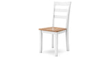 Gesthaven Natural/White Dining Table and 2 Chairs from Ashley - Luna Furniture