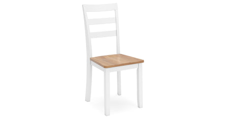 Gesthaven Natural/White Dining Table and 4 Chairs from Ashley - Luna Furniture