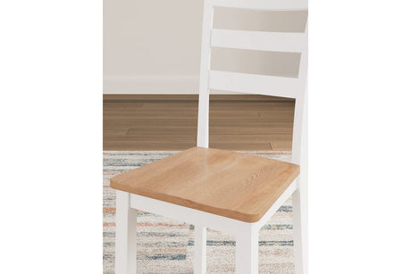 Gesthaven Natural/White Dining Table and 2 Chairs from Ashley - Luna Furniture