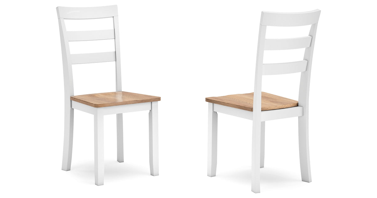 Gesthaven Natural/White Dining Table and 2 Chairs from Ashley - Luna Furniture