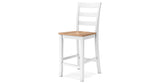 Gesthaven Natural/White Counter Height Dining Table and 2 Barstools from Ashley - Luna Furniture
