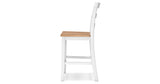 Gesthaven Natural/White Counter Height Dining Table and 2 Barstools from Ashley - Luna Furniture