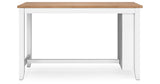 Gesthaven Natural/White Counter Height Dining Table and 2 Barstools from Ashley - Luna Furniture