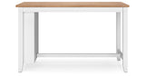 Gesthaven Natural/White Counter Height Dining Table and 2 Barstools from Ashley - Luna Furniture