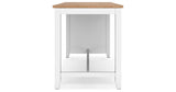 Gesthaven Natural/White Counter Height Dining Table and 2 Barstools from Ashley - Luna Furniture