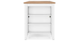 Gesthaven Natural/White Counter Height Dining Table and 2 Barstools from Ashley - Luna Furniture