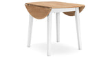 Gesthaven Natural/White Dining Table and 2 Chairs from Ashley - Luna Furniture
