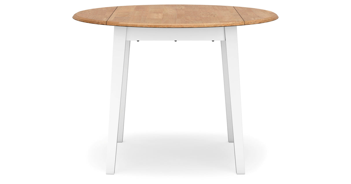 Gesthaven Natural/White Dining Table and 2 Chairs from Ashley - Luna Furniture