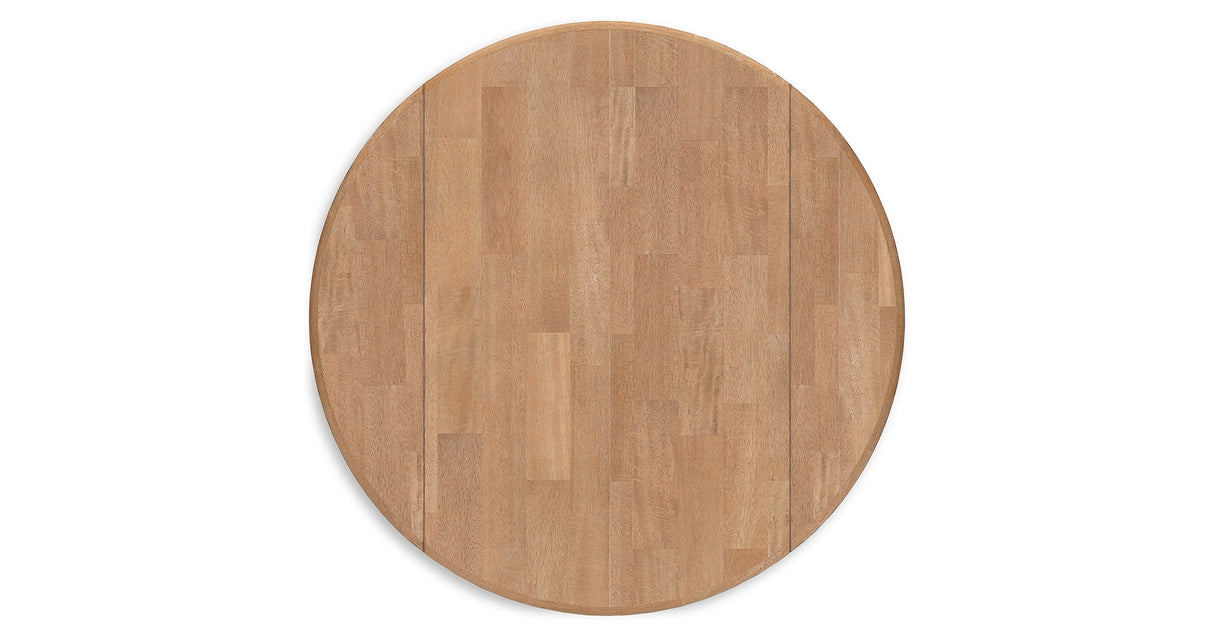 Gesthaven Natural/White Dining Table and 2 Chairs from Ashley - Luna Furniture
