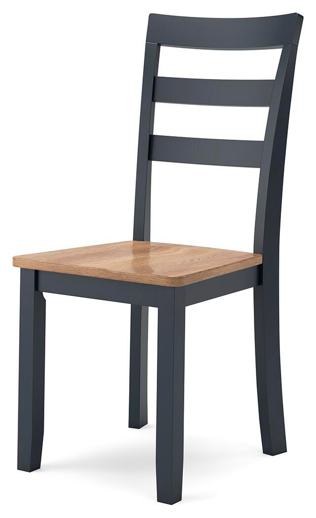 Gesthaven Natural/Blue Dining Chair, Set of 2 from Ashley Furniture - Luna Furniture