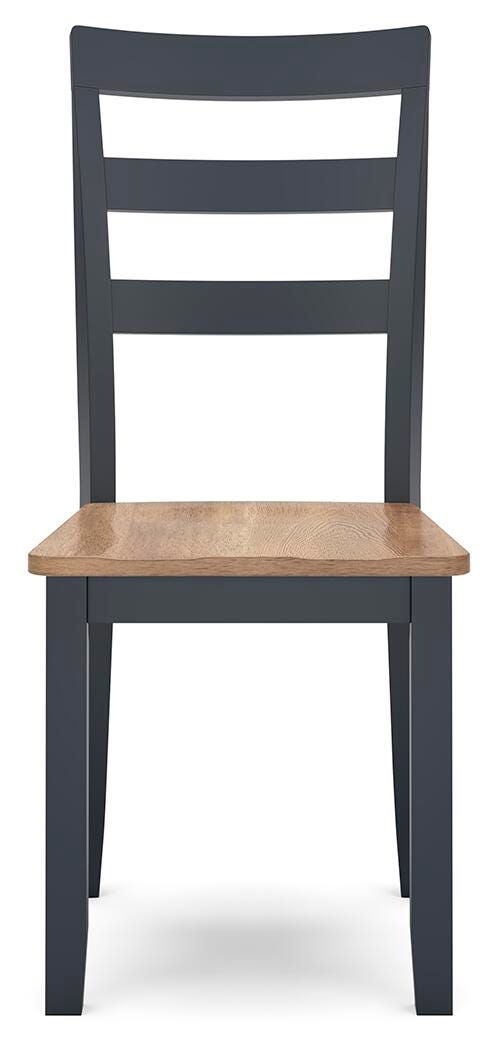 Gesthaven Natural/Blue Dining Chair, Set of 2 from Ashley - Luna Furniture