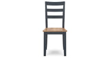 Gesthaven Natural/Blue Dining Table and 2 Chairs from Ashley Furniture - Luna Furniture